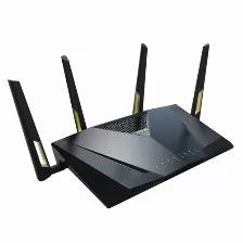 Ruteador Inalámbrico Asus Rt-ax88u Pro Antenas 4, Doble Banda (2,4 Ghz / 5 Ghz), Wi-fi 6 (802.11ax), Puertos Lan 5, 4804 Mbit/s, Usb 1, Negro